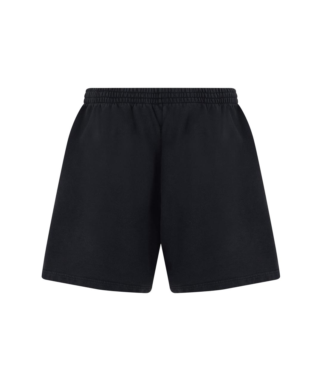 BALENCIAGA Черные хлопковые шорты, фото 2