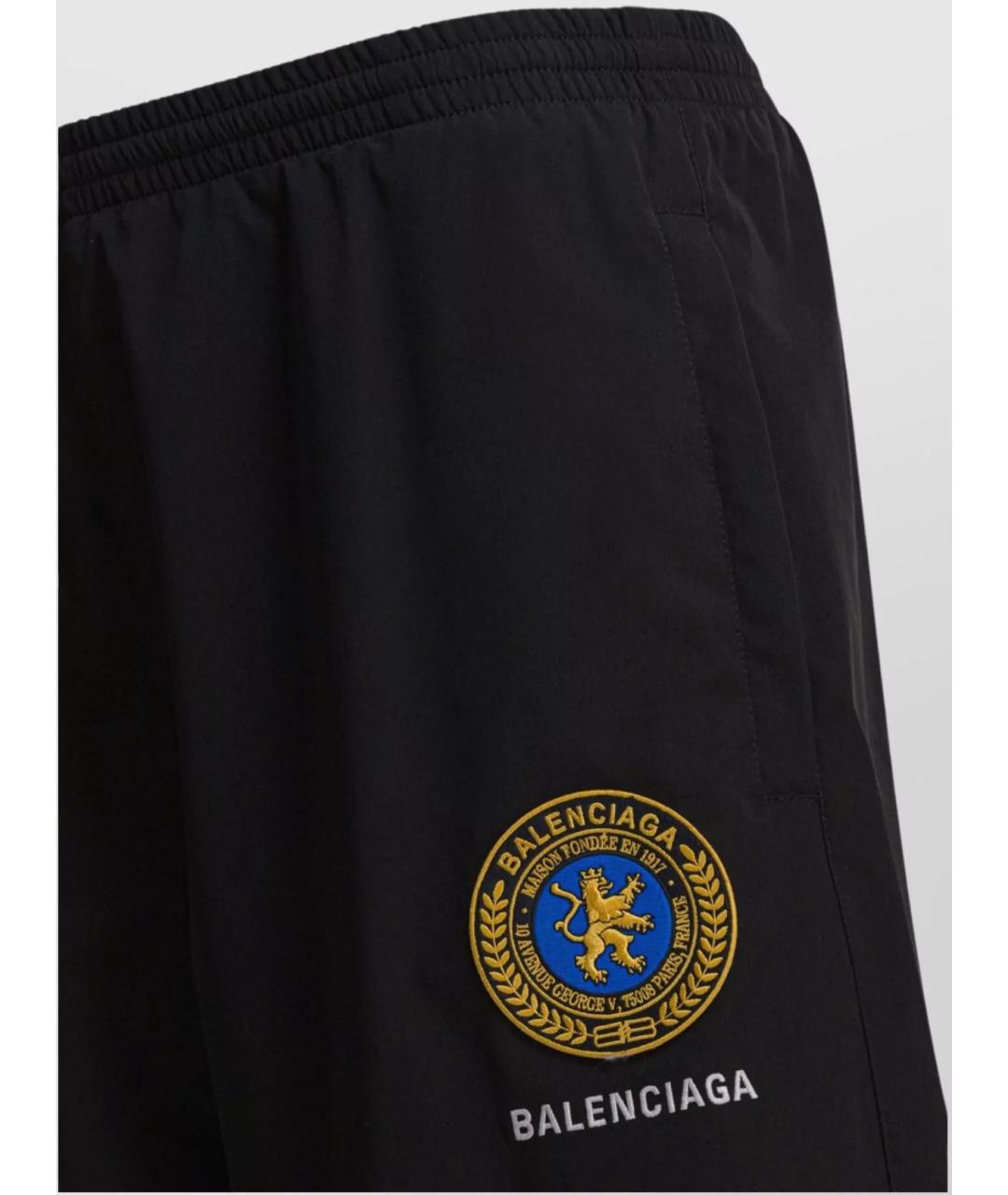 BALENCIAGA Черные хлопковые шорты, фото 3