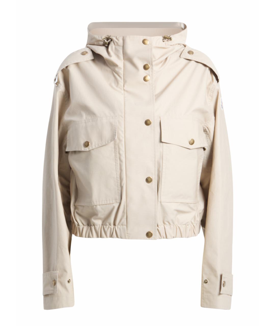 MONCLER Бежевая хлопковая куртка, фото 1
