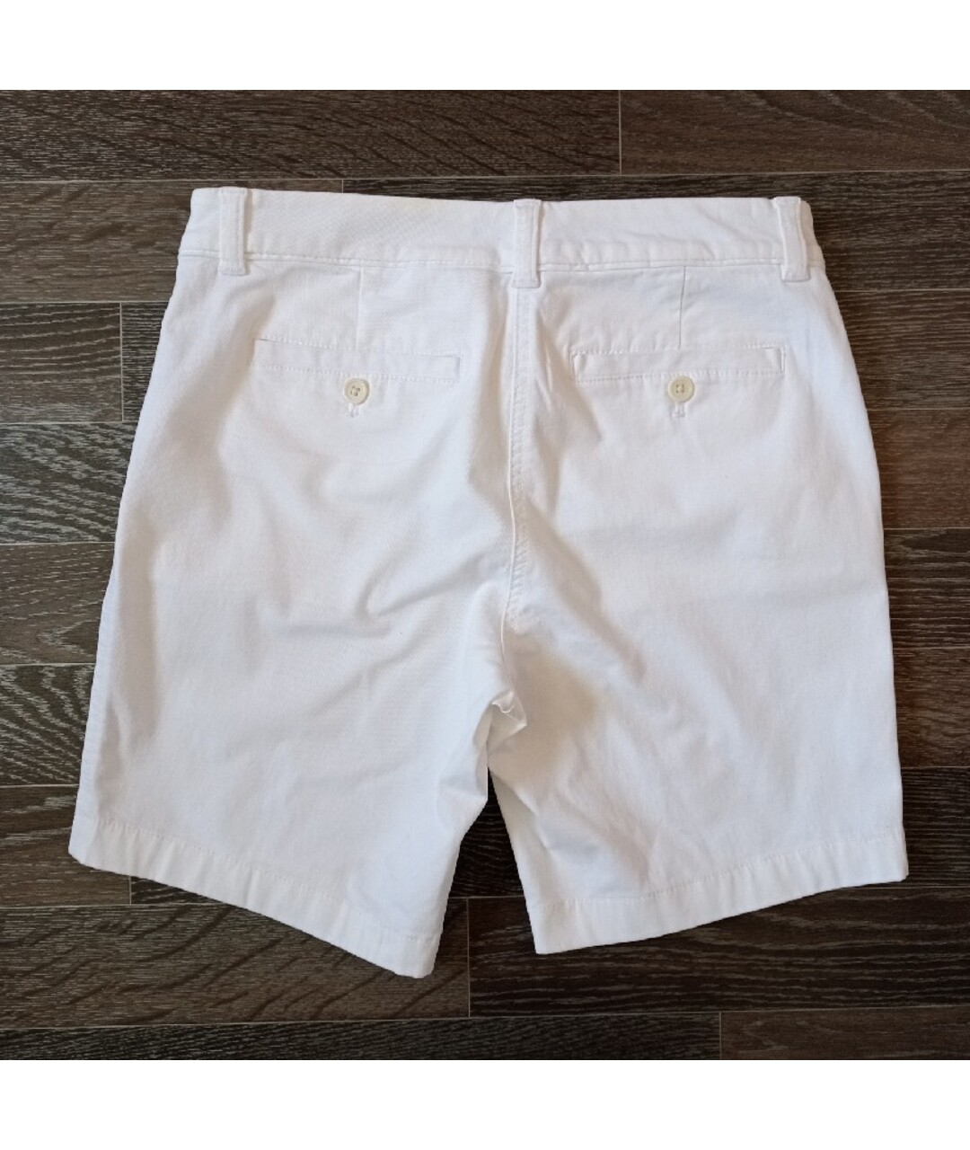 J.CREW Белые хлопко-эластановые шорты, фото 3