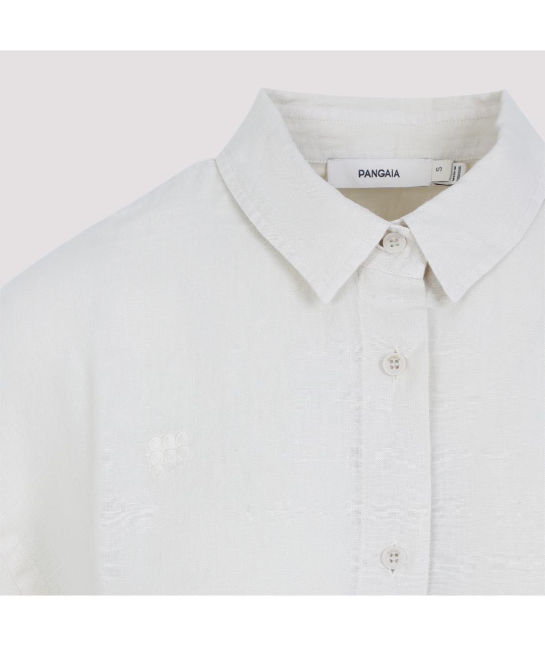 THE PANGAIA Белая льняная рубашка, фото 3