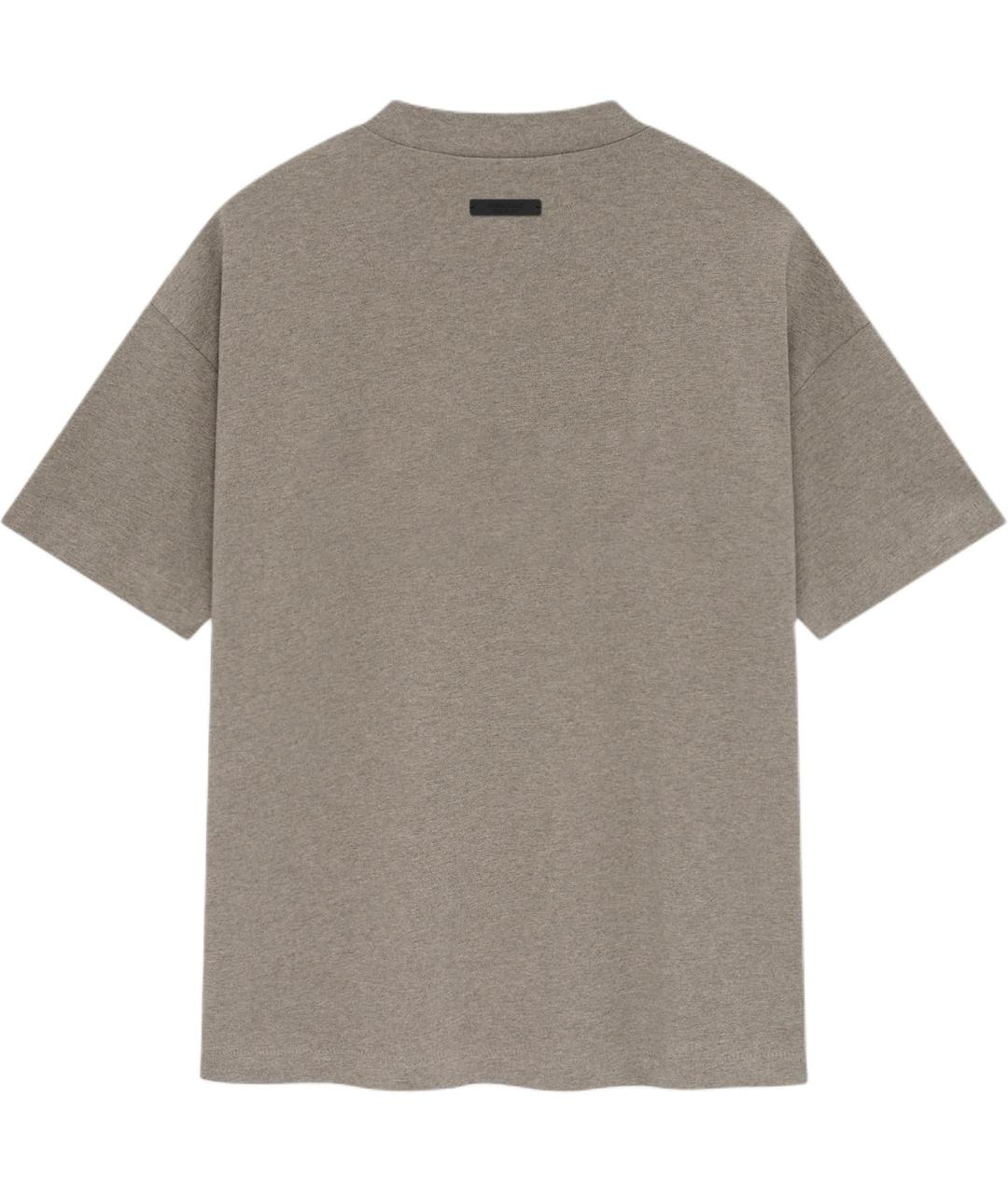 FEAR OF GOD ESSENTIALS Серая хлопковая футболка, фото 2