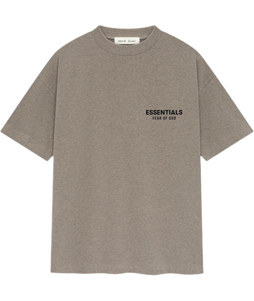 FEAR OF GOD ESSENTIALS Серая хлопковая футболка, фото 1