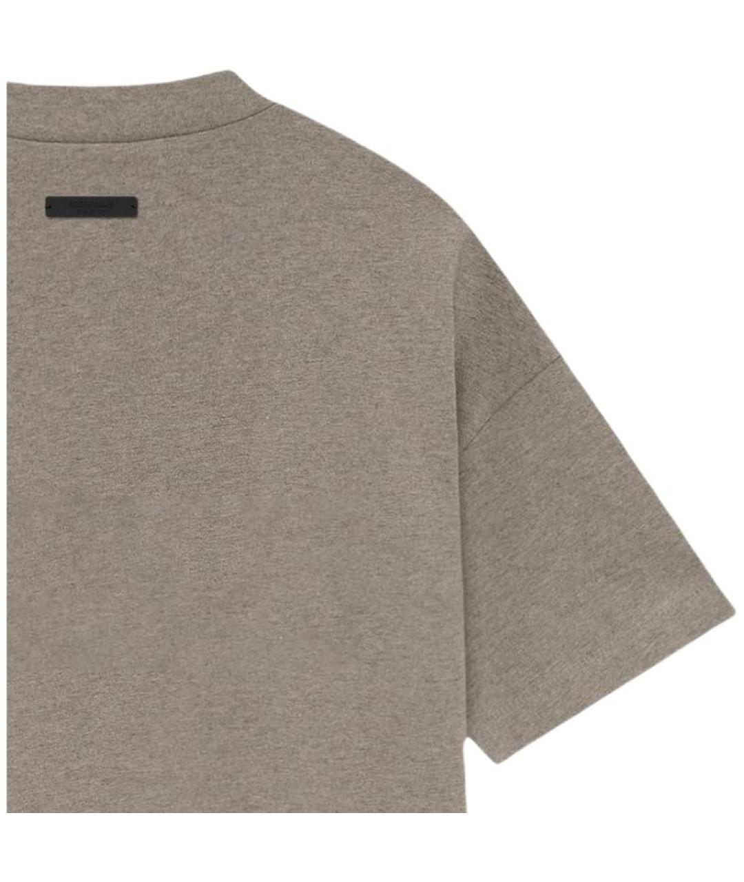 FEAR OF GOD ESSENTIALS Серая хлопковая футболка, фото 5