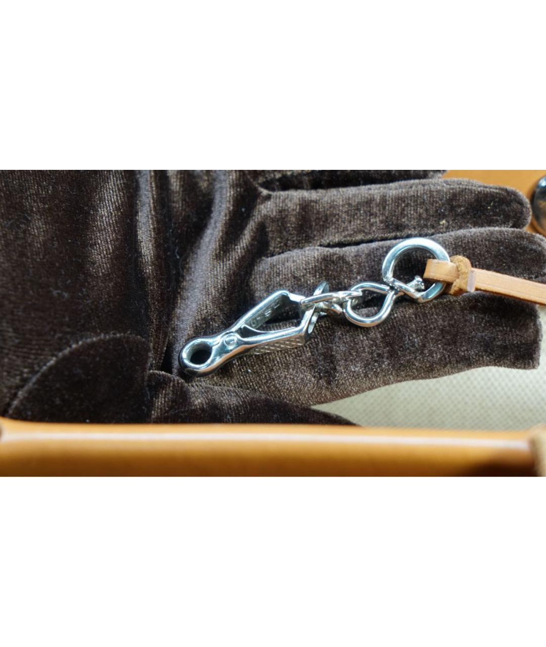 HERMES Оранжевая сумка с короткими ручками, фото 8