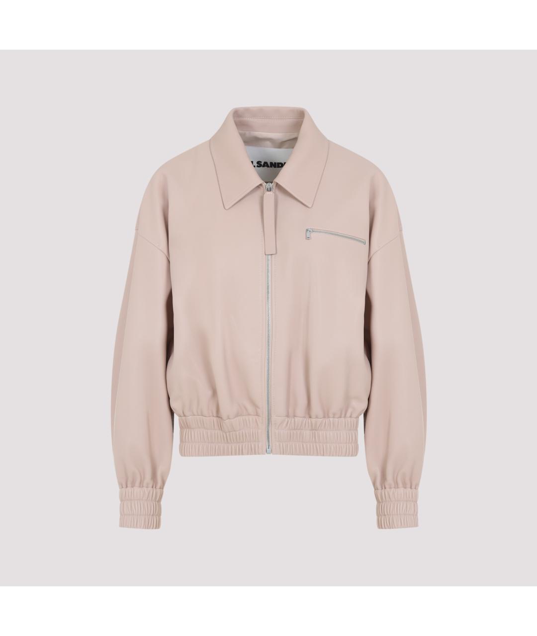 JIL SANDER Розовая кожаная куртка, фото 2