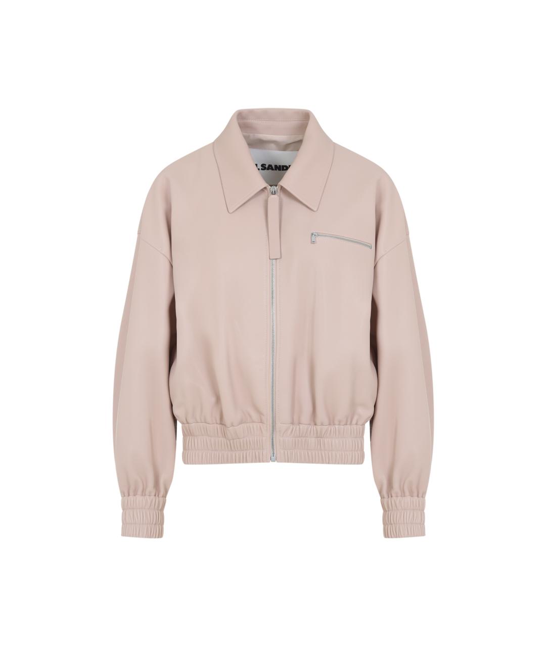 JIL SANDER Розовая кожаная куртка, фото 1