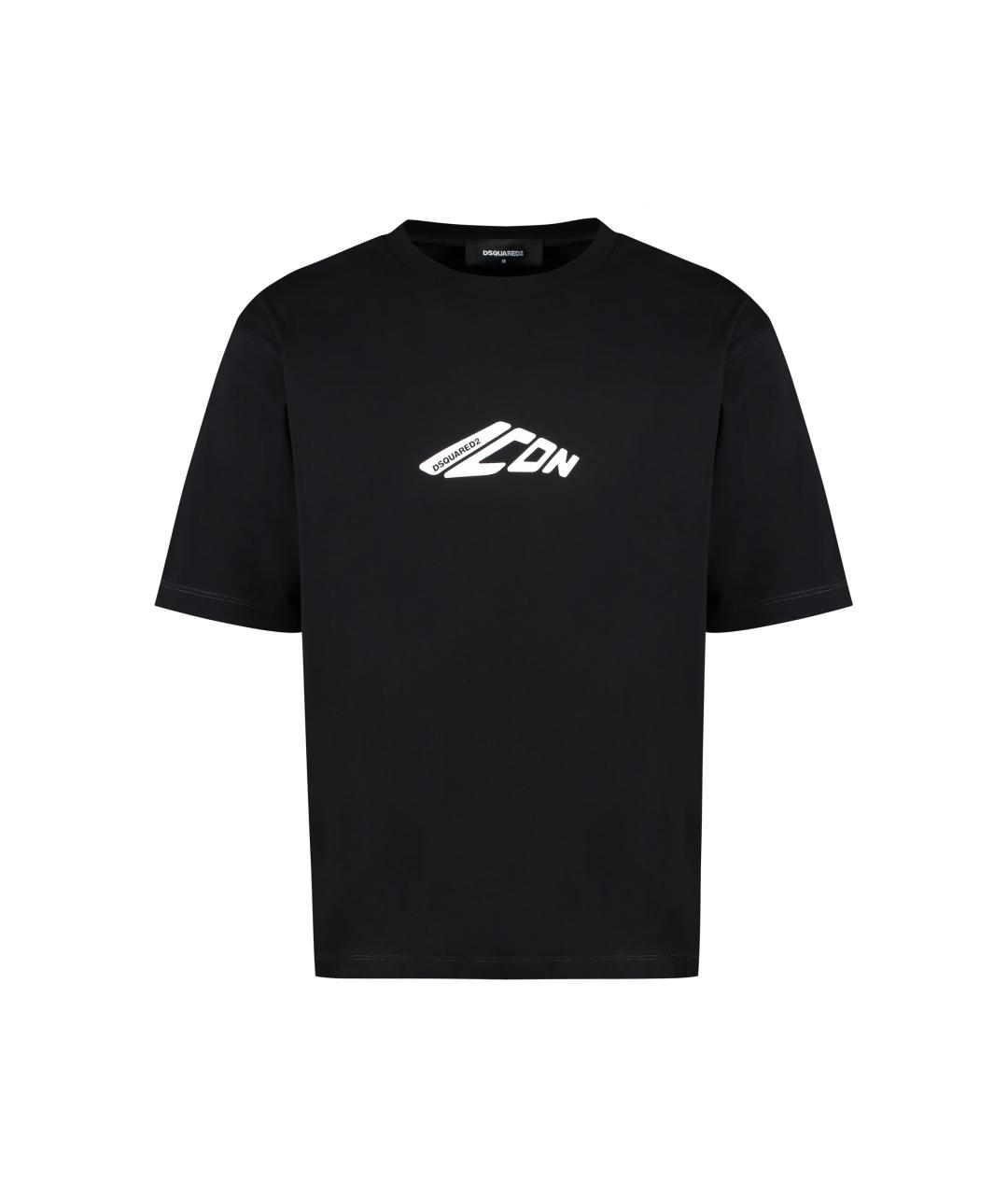 DSQUARED2 Черная хлопковая футболка, фото 1