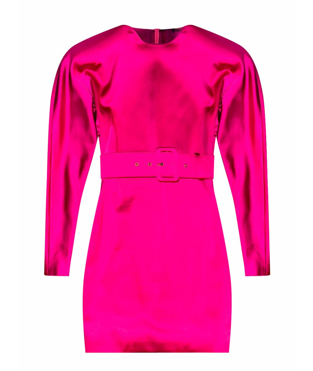 ALEXANDER TEREKHOV Фуксия атласное коктейльное платье, фото 1