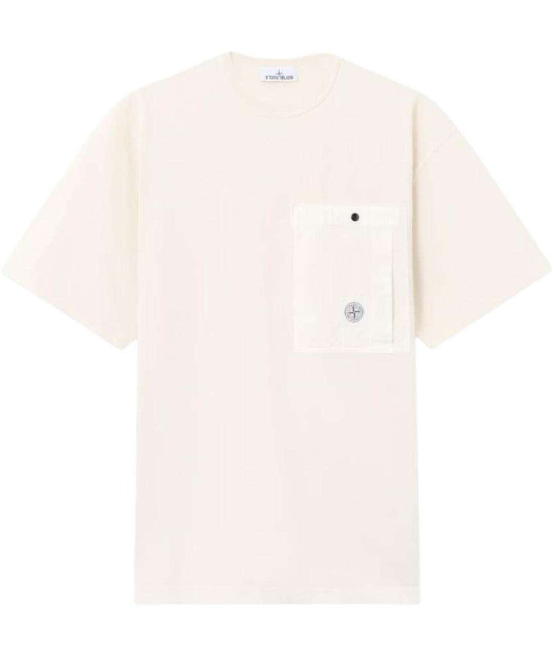STONE ISLAND Белая футболка, фото 1