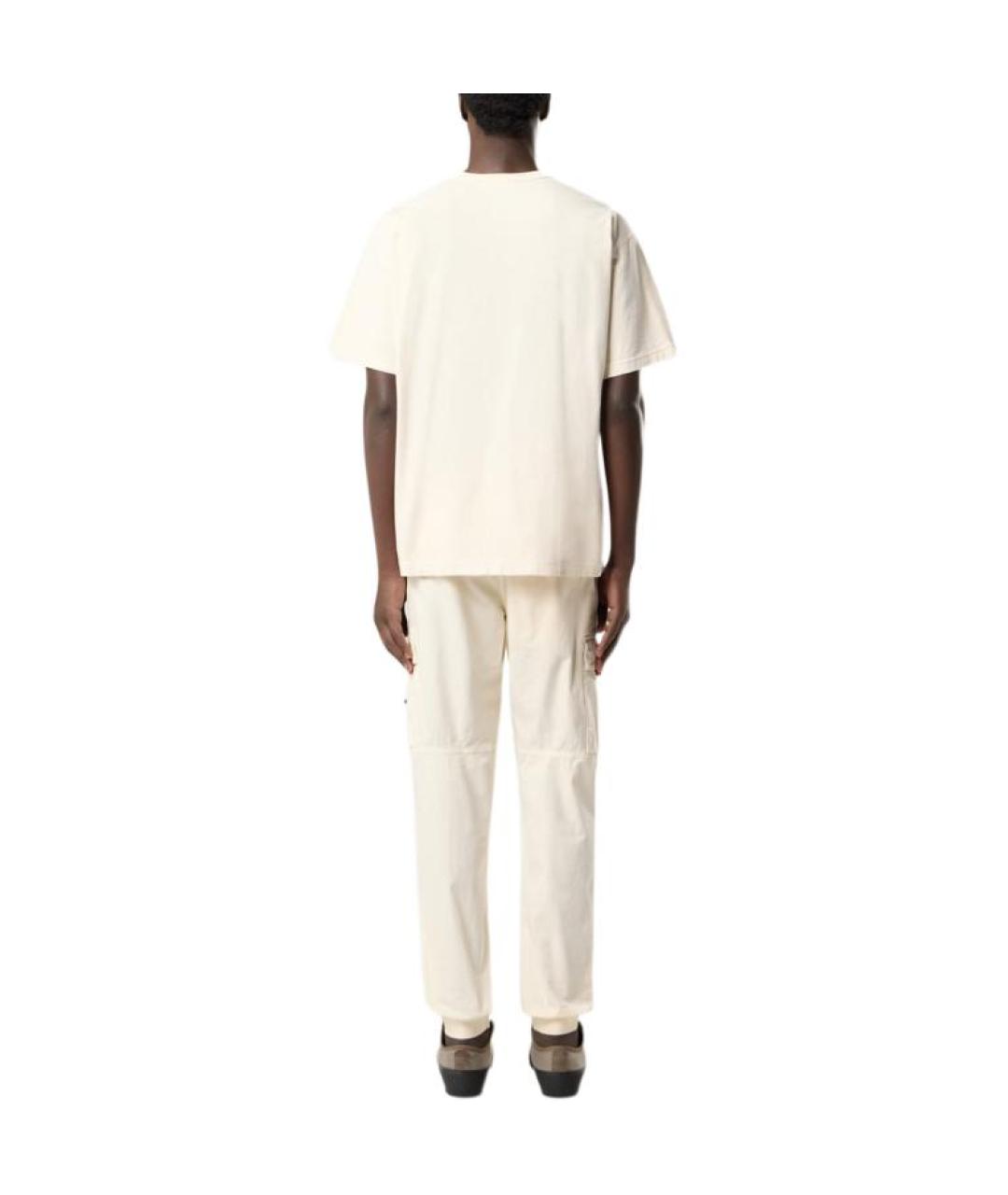 STONE ISLAND Белая футболка, фото 4