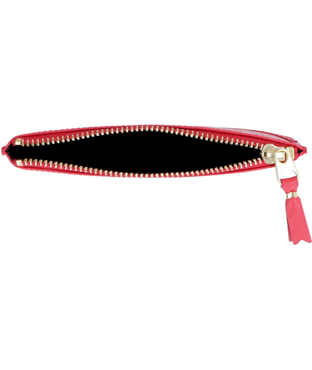 COMME DES GARÇONS WALLET Красный кожаный кошелек, фото 4