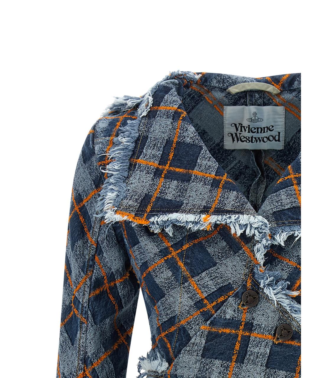 VIVIENNE WESTWOOD Синий хлопковый жакет/пиджак, фото 3
