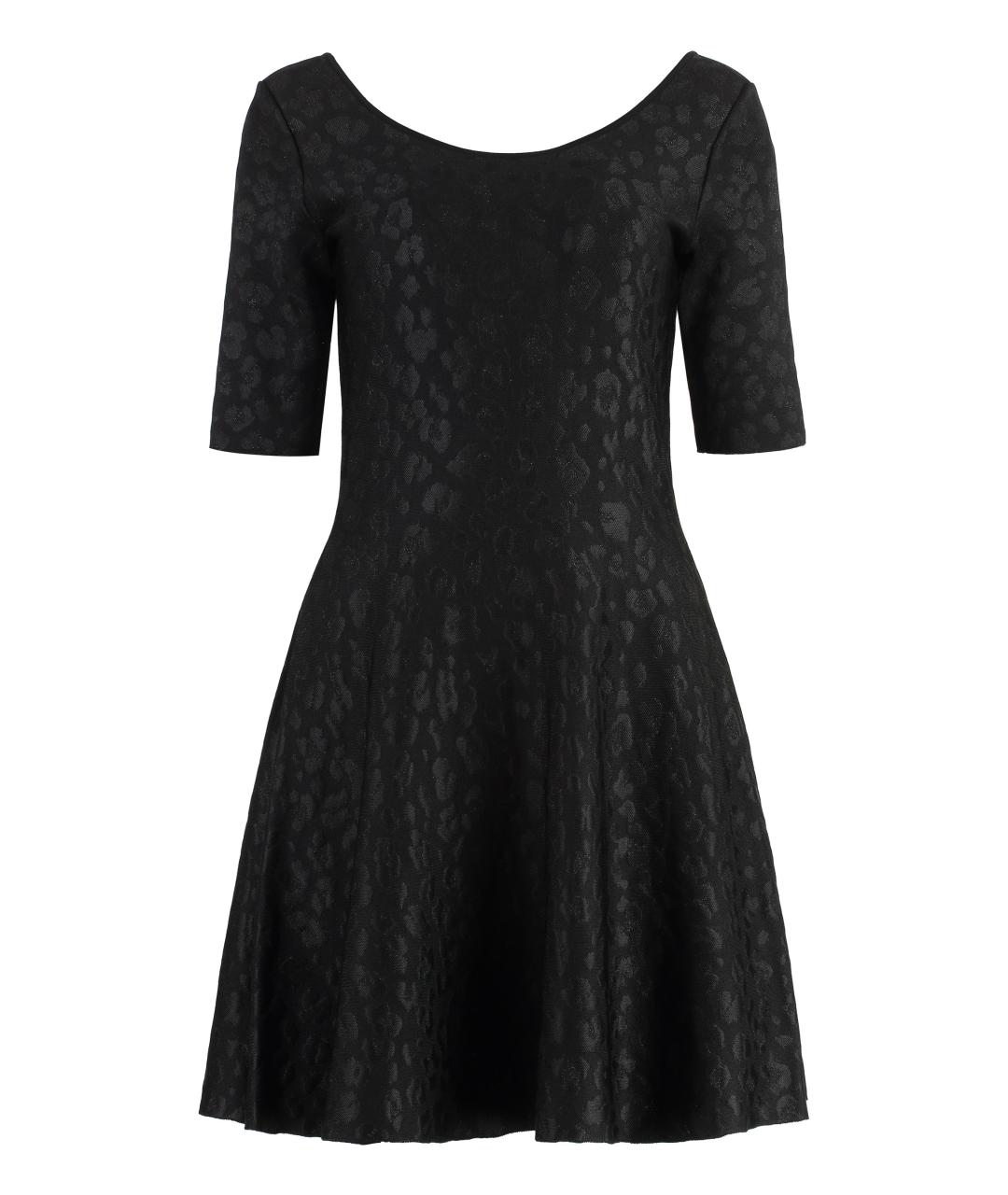 VERSACE Черное вискозное повседневное платье, фото 1