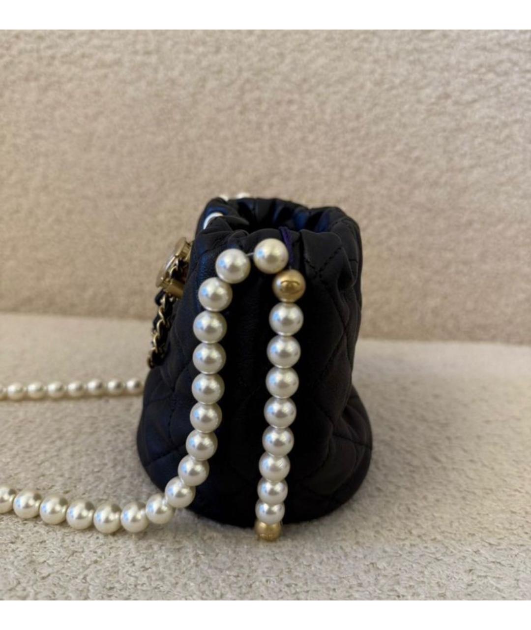 CHANEL Черная кожаная сумка через плечо, фото 3