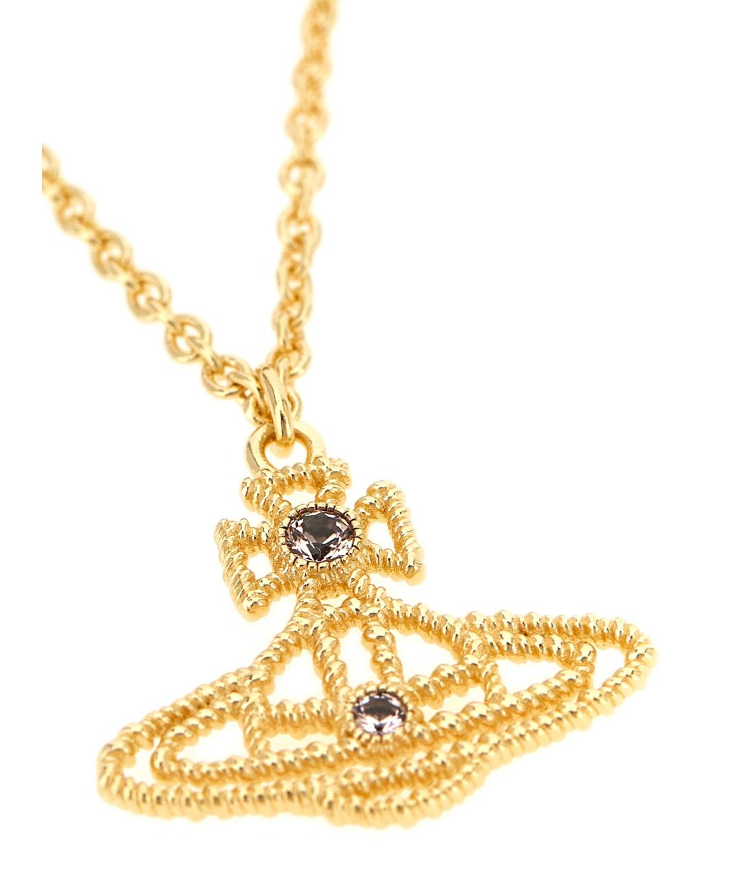 VIVIENNE WESTWOOD Золотая металлическая подвеска, фото 2