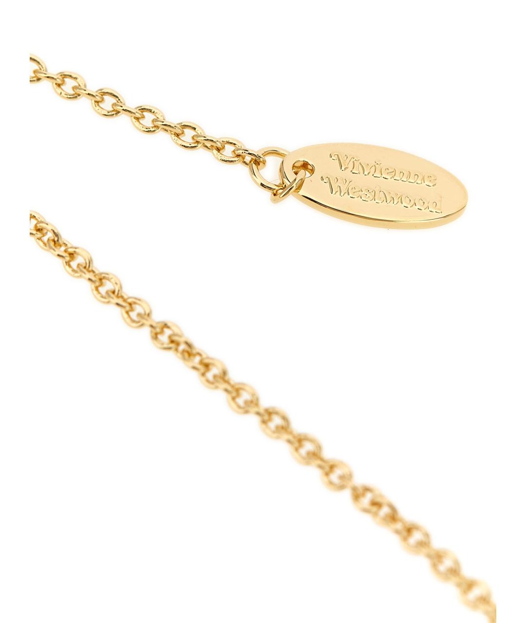 VIVIENNE WESTWOOD Золотая металлическая подвеска, фото 3