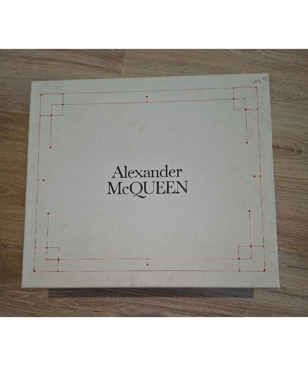 ALEXANDER MCQUEEN Черные кожаные кеды, фото 9