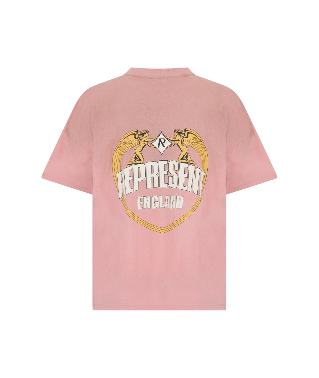 REPRESENT Розовая хлопковая футболка, фото 2