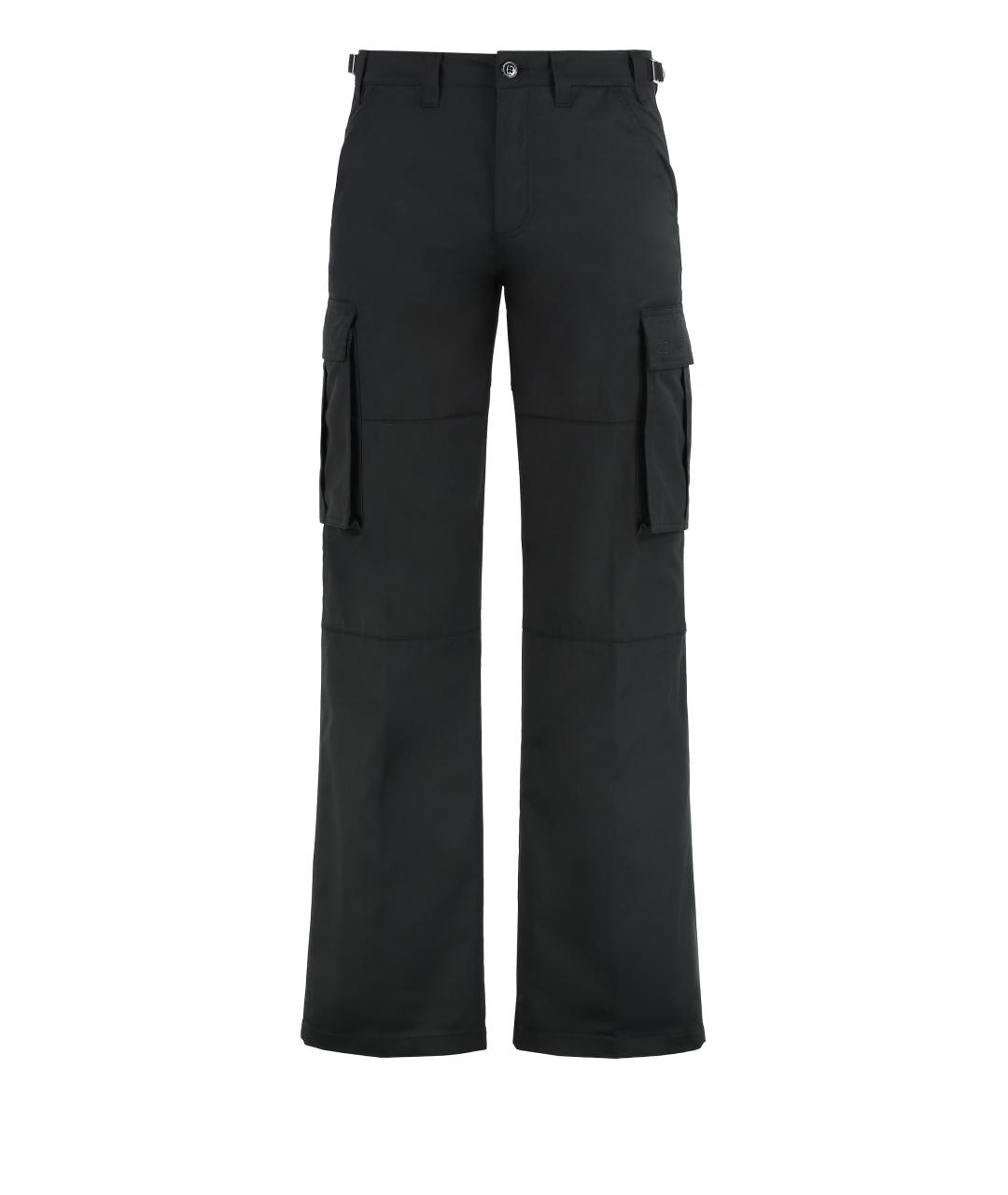 CELINE Черные полиэстеровые повседневные брюки, фото 1