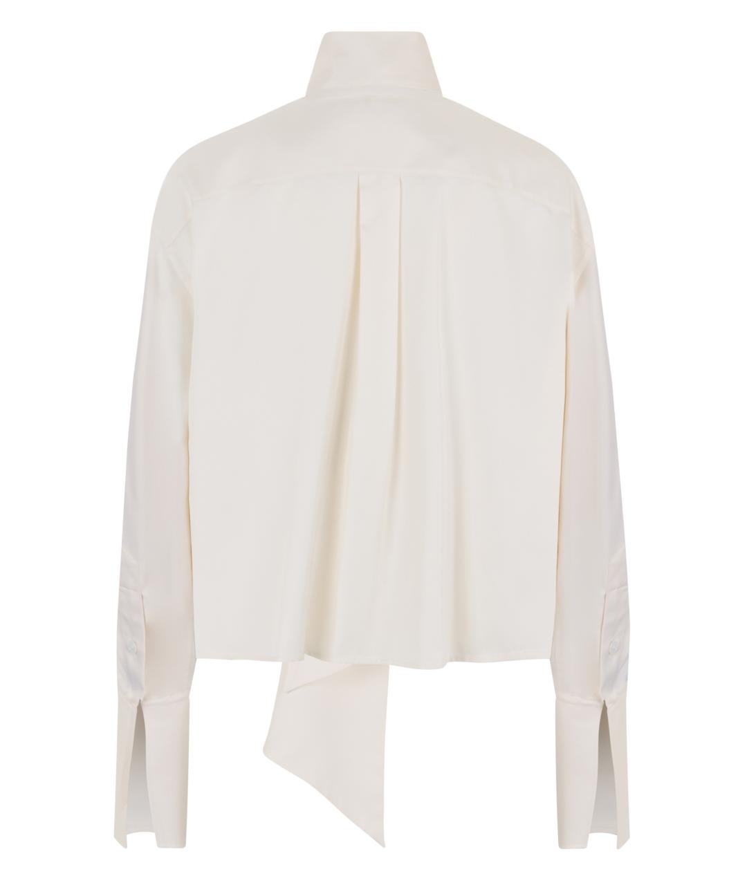 CELINE Бежевая шелковая блузы, фото 2