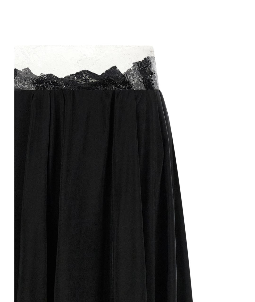 MAISON MARGIELA Черная вискозная юбка макси, фото 3