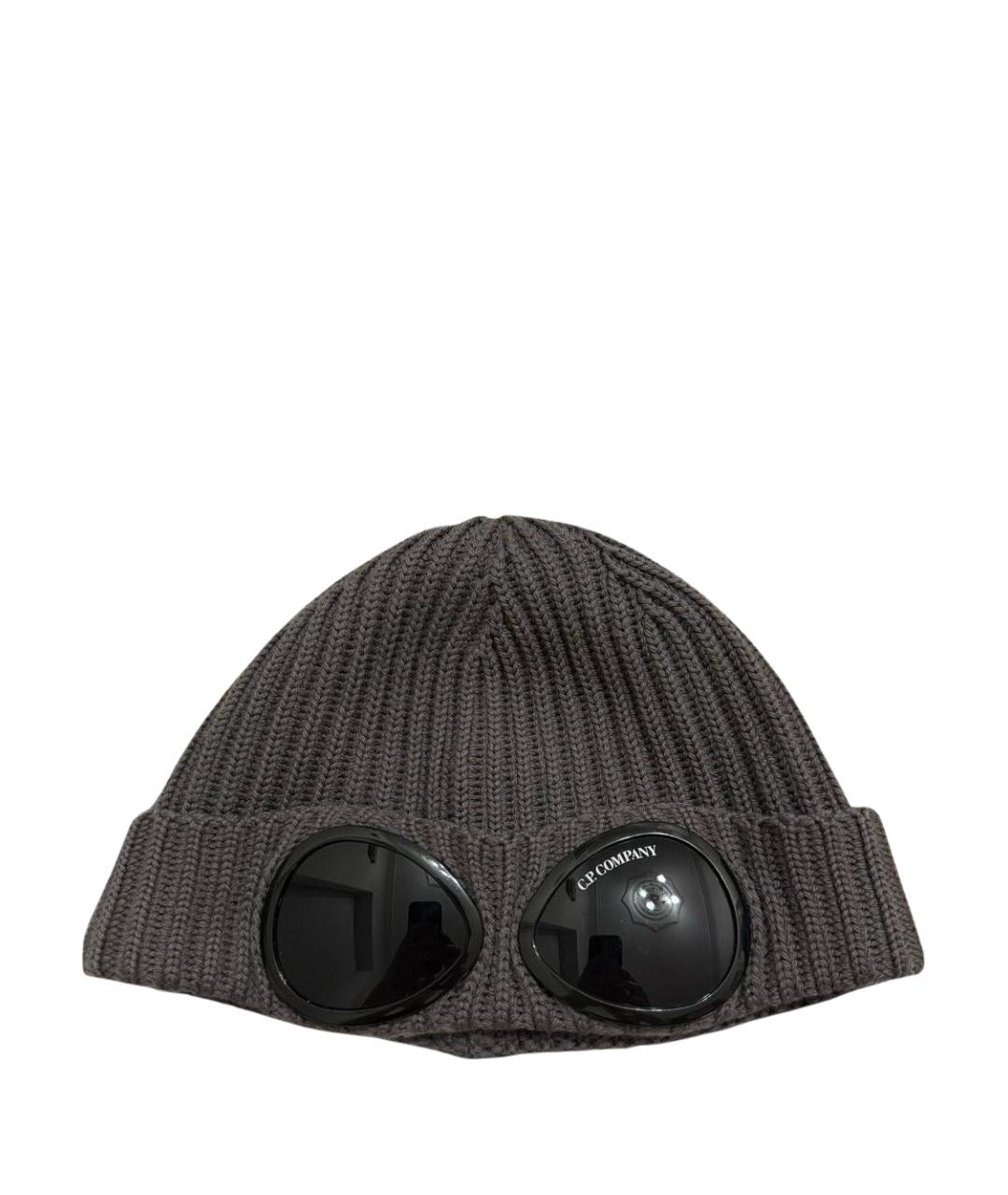 CP COMPANY Антрацитовая шерстяная шапка, фото 1