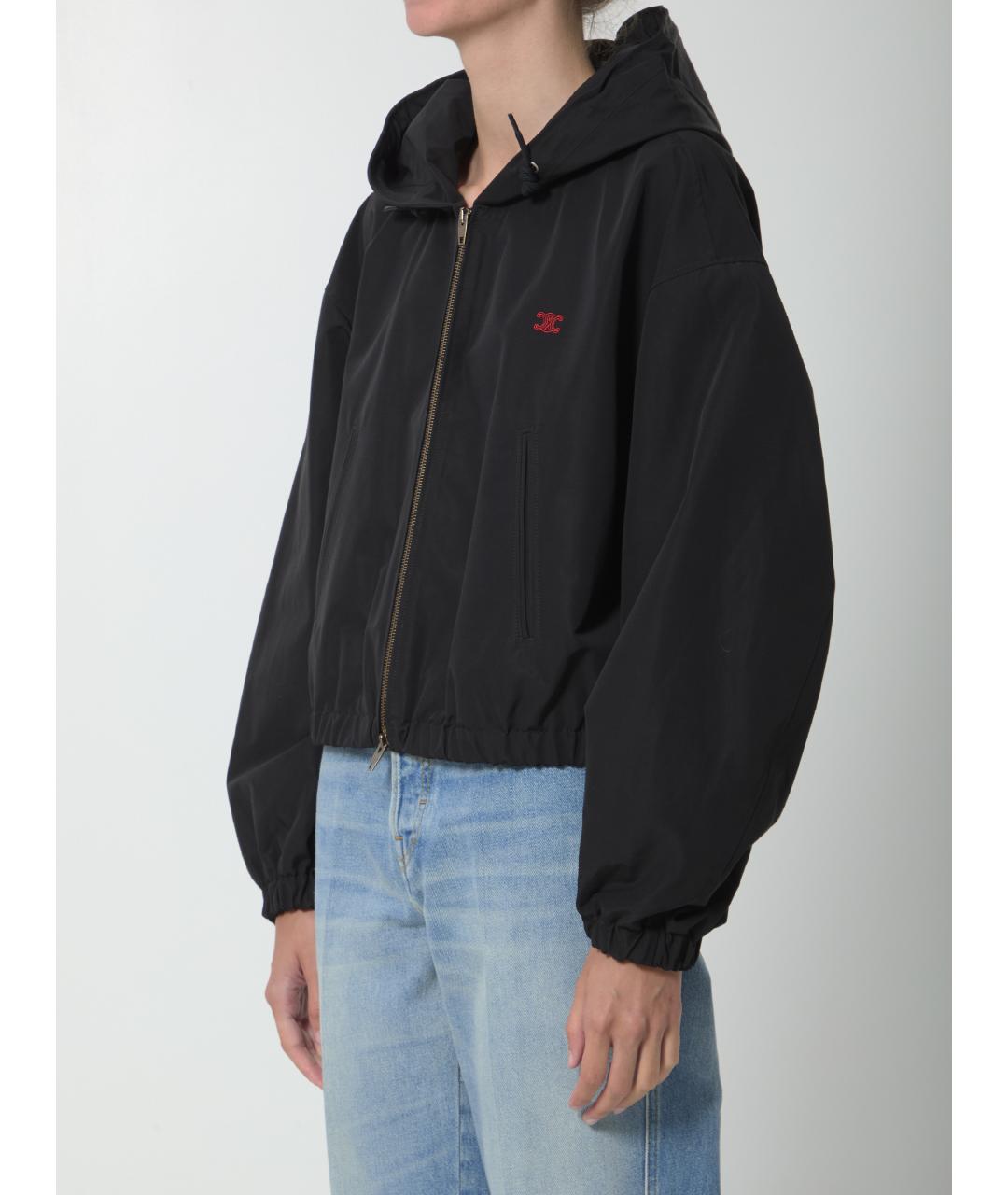 CELINE Черная хлопковая куртка, фото 2