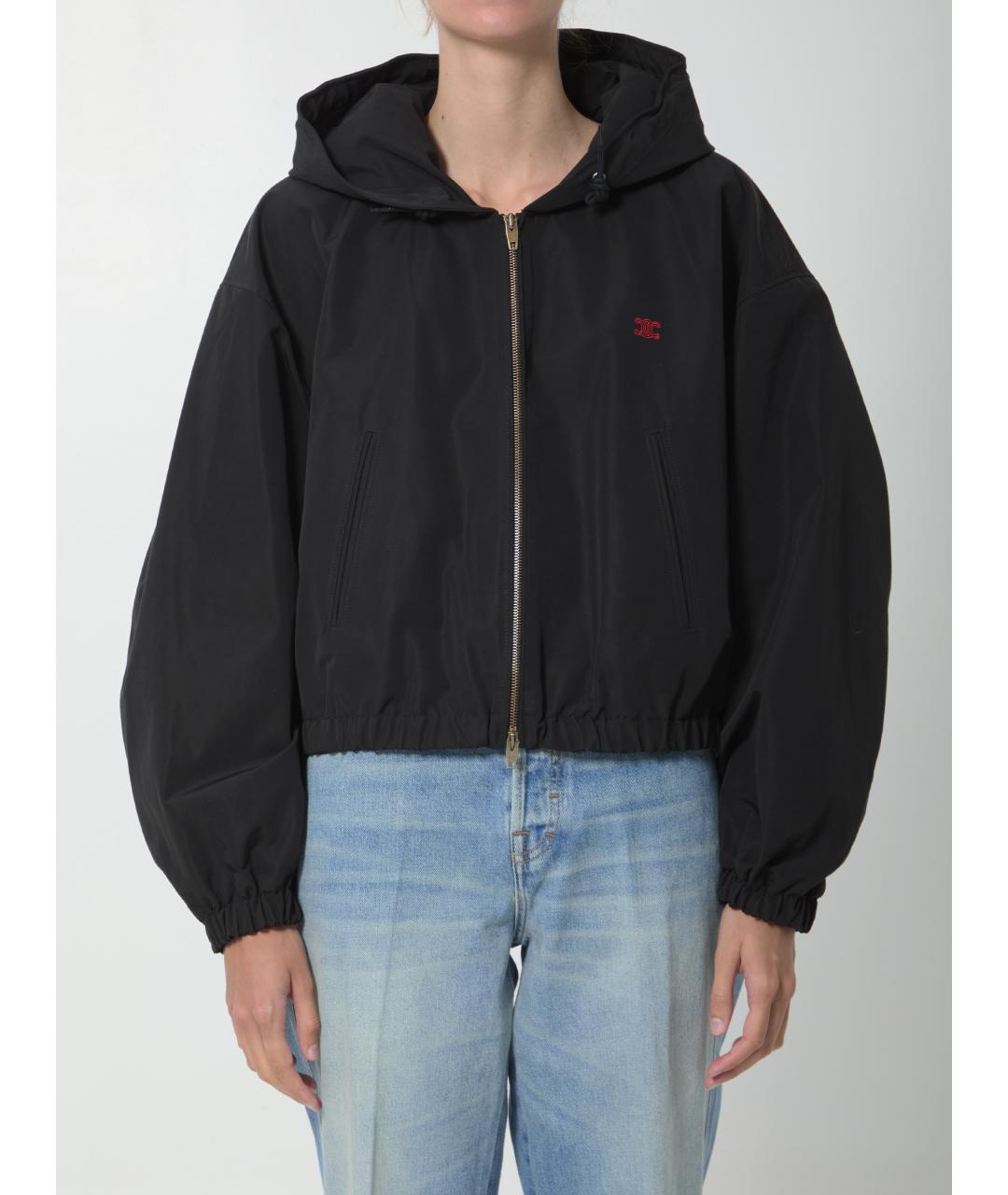 CELINE Черная хлопковая куртка, фото 5