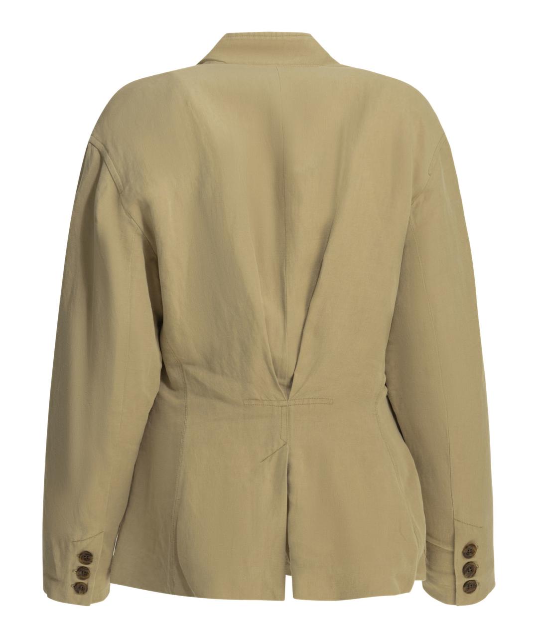 ISABEL MARANT Бежевый льняной жакет/пиджак, фото 2