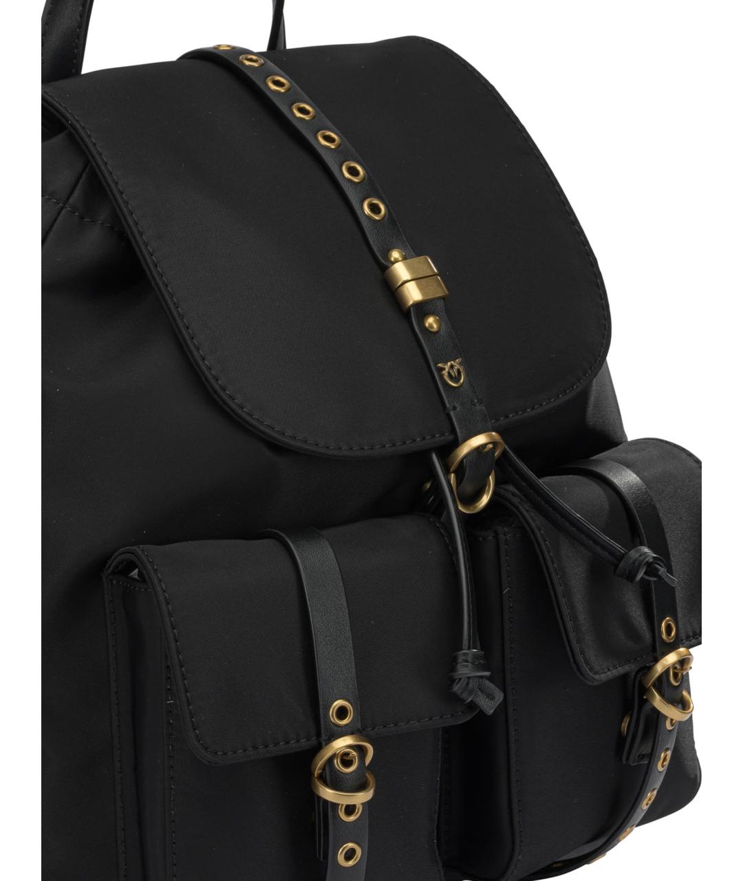 PINKO Черный синтетический рюкзак, фото 4