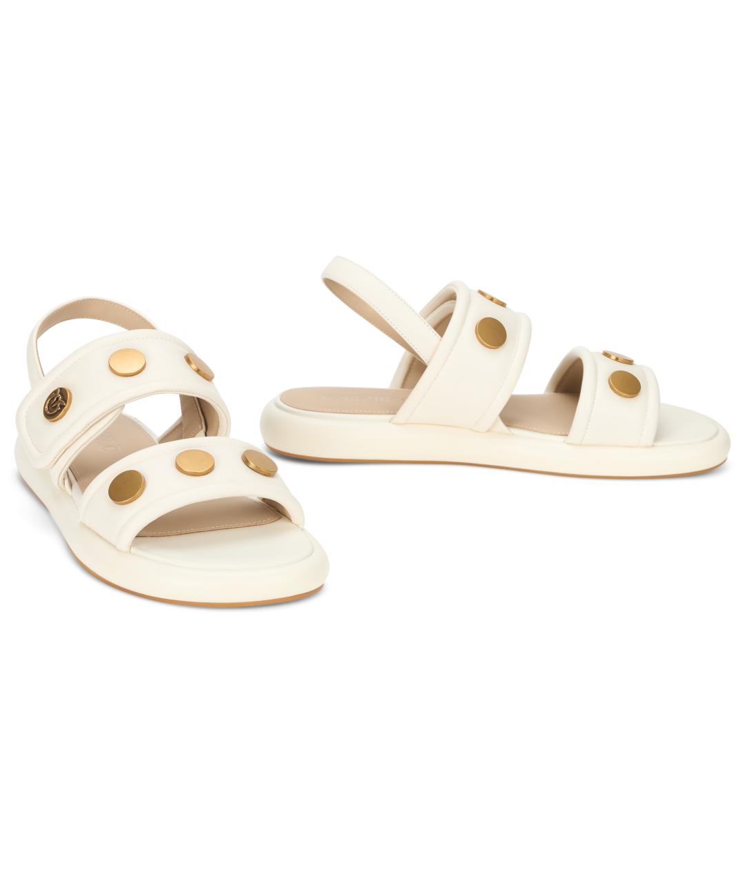 PINKO Белые кожаные сандалии, фото 3
