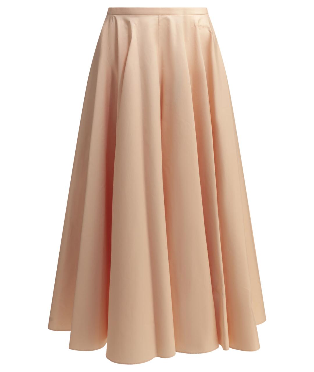 GIVENCHY Розовая хлопковая юбка макси, фото 1