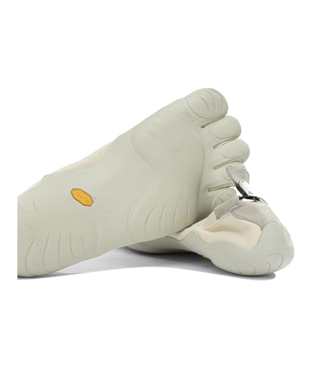 VIBRAM Белые кожаные низкие кроссовки / кеды, фото 5