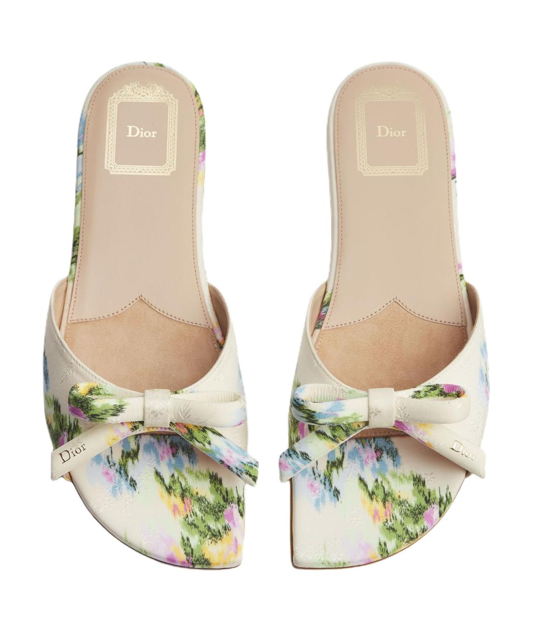 CHRISTIAN DIOR Мульти шлепанцы, фото 4