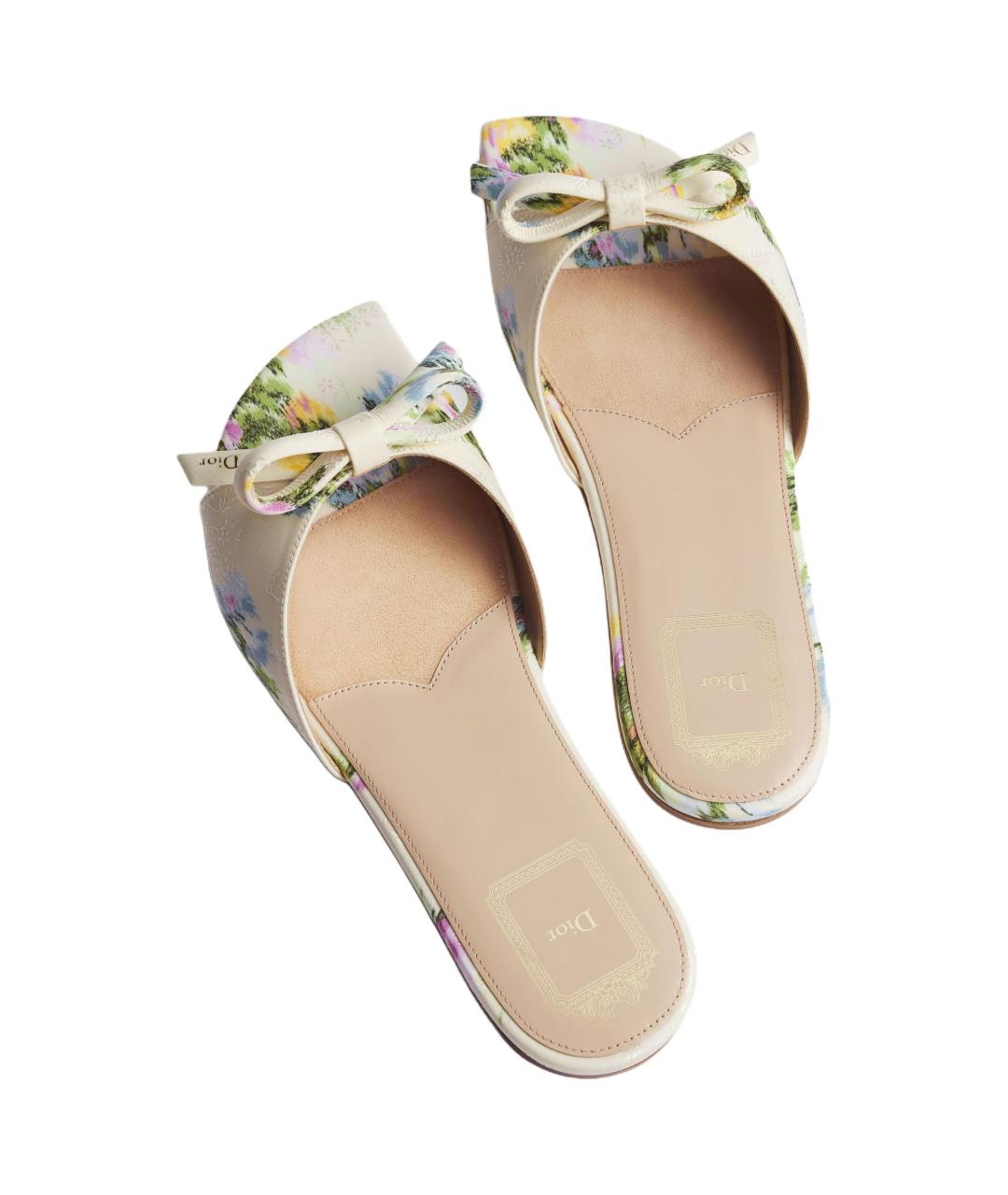 CHRISTIAN DIOR Мульти шлепанцы, фото 3