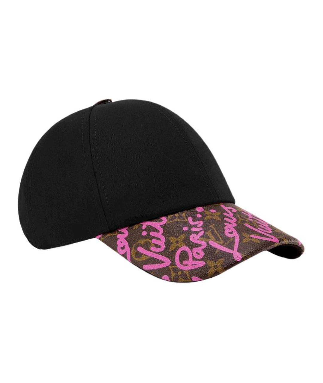 LOUIS VUITTON Черная хлопковая кепка, фото 2