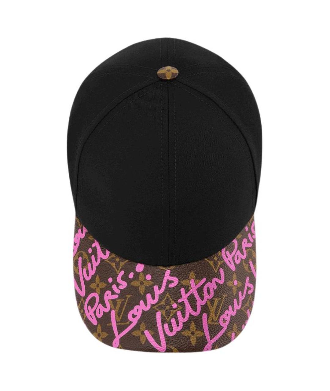 LOUIS VUITTON Черная хлопковая кепка, фото 4