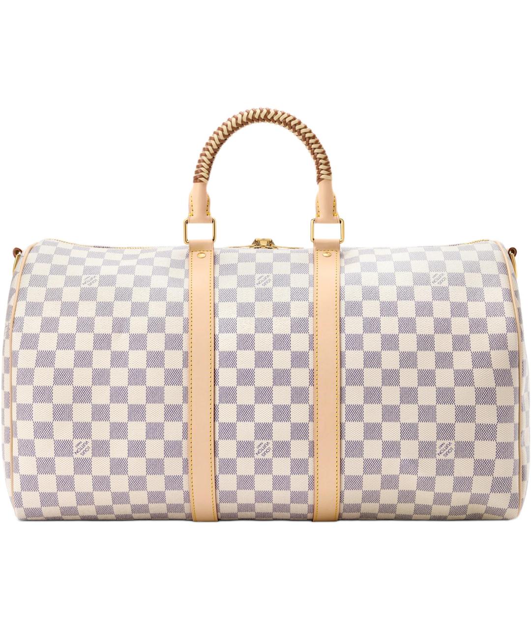 LOUIS VUITTON Фиолетовая дорожная/спортивная сумка, фото 3