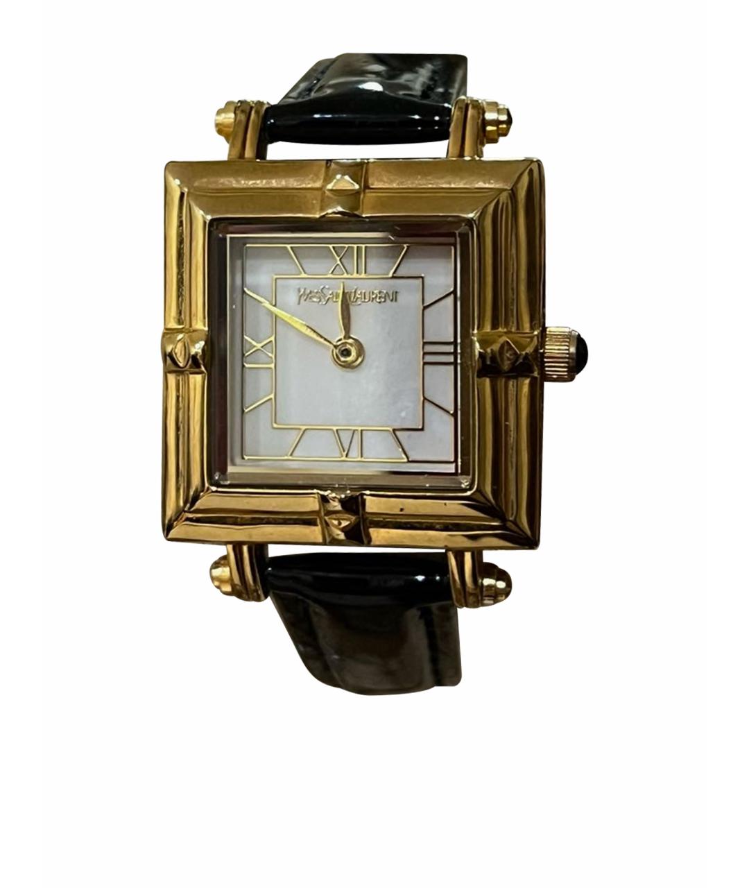 SAINT LAURENT Золотые металлические часы, фото 1