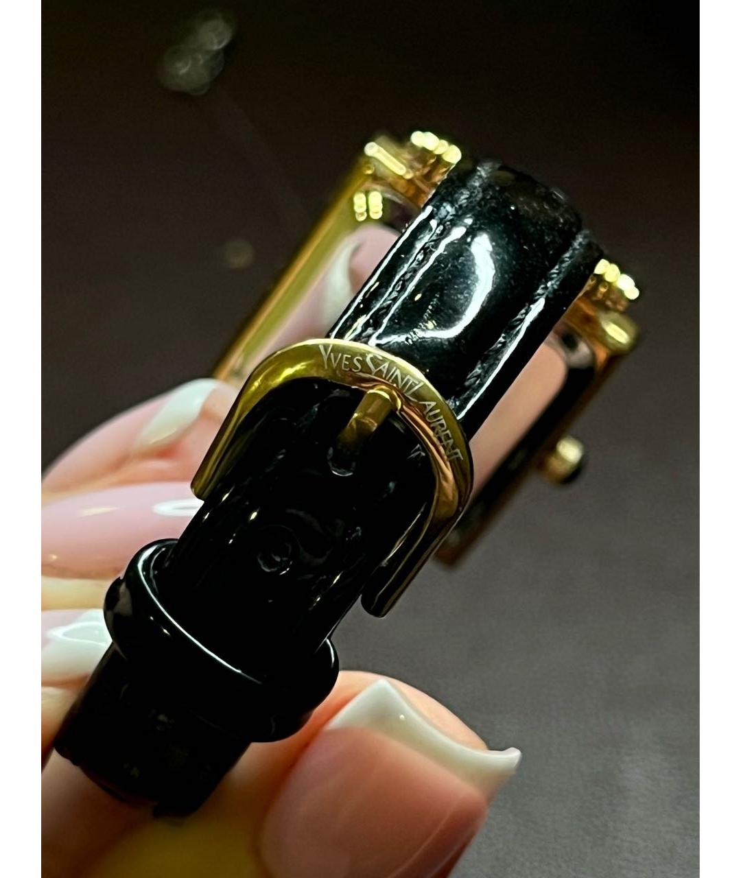 SAINT LAURENT Золотые металлические часы, фото 5