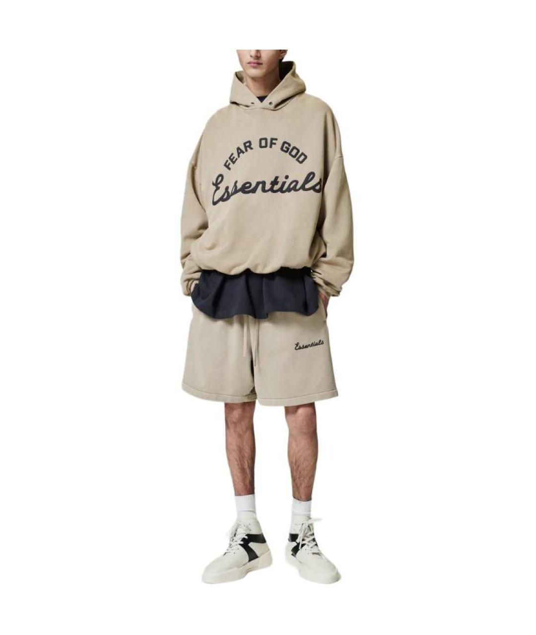 FEAR OF GOD ESSENTIALS Бежевые шорты, фото 3