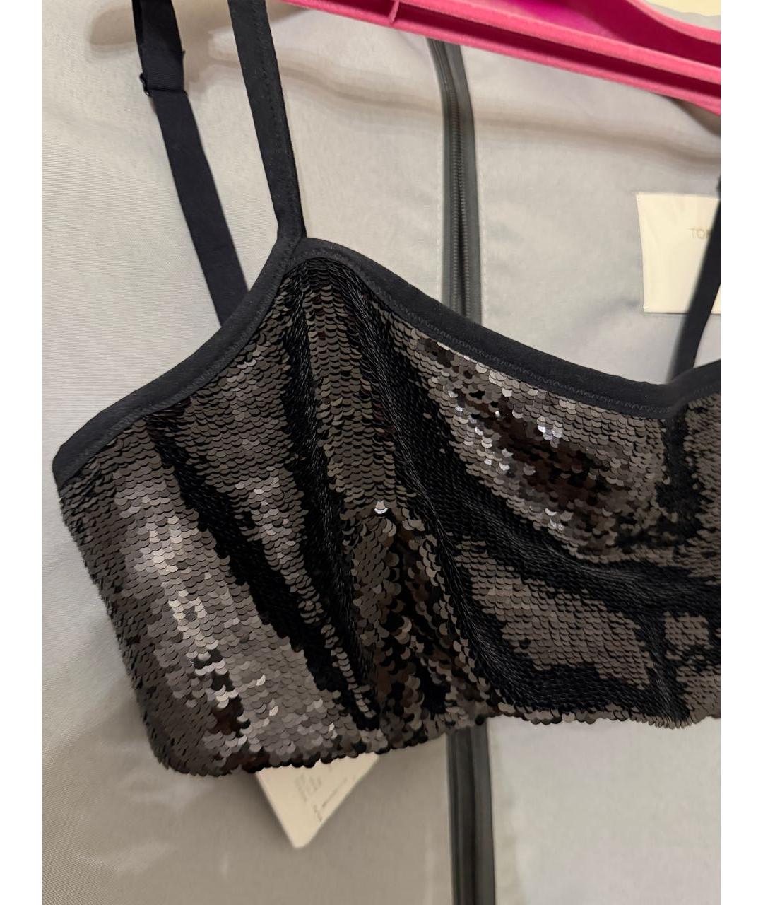 WOLFORD Черная полиамидовая майка, фото 6