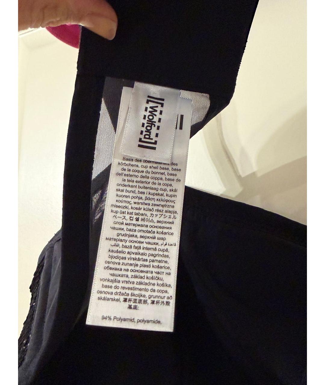 WOLFORD Черная полиамидовая майка, фото 8