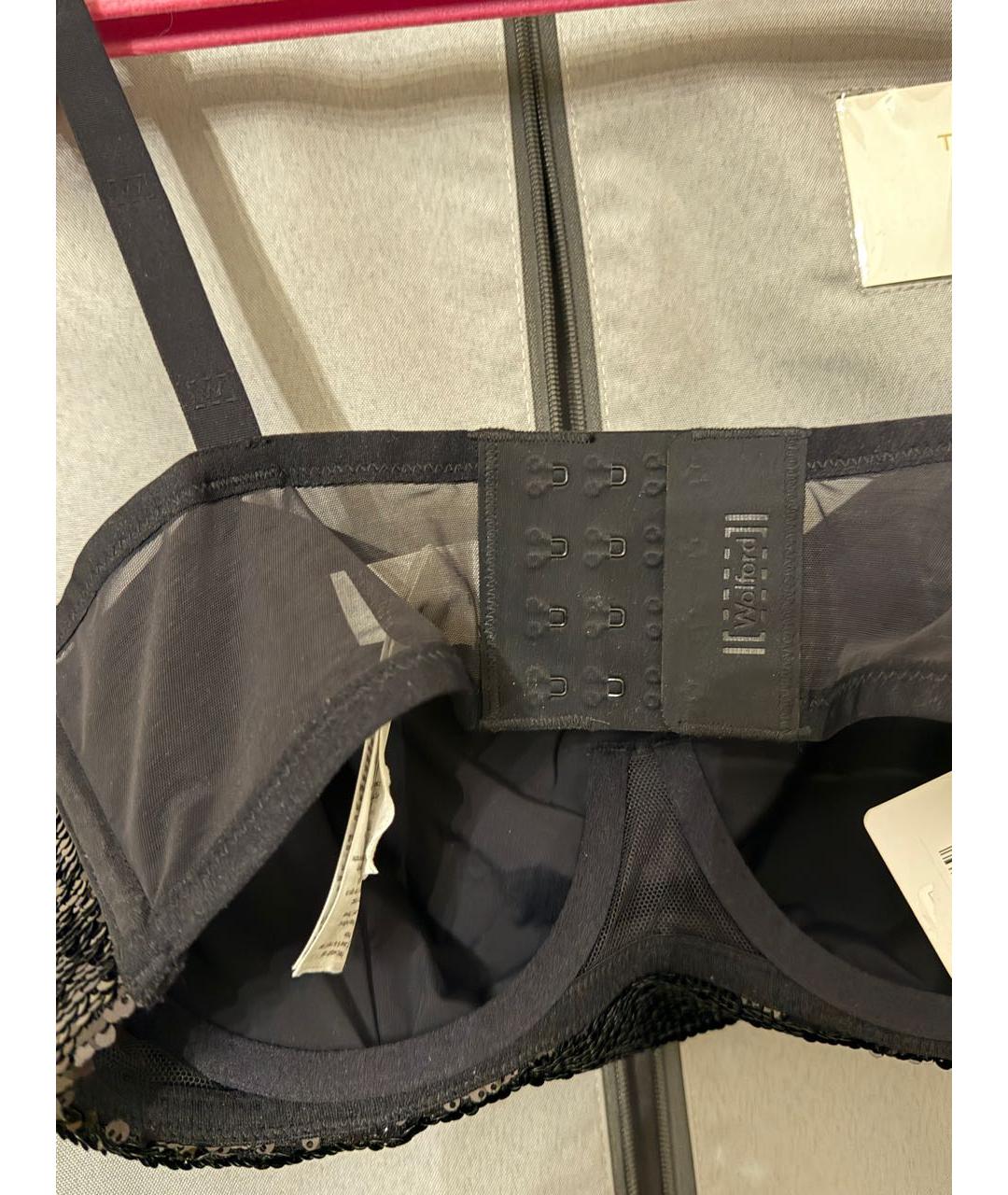 WOLFORD Черная полиамидовая майка, фото 3