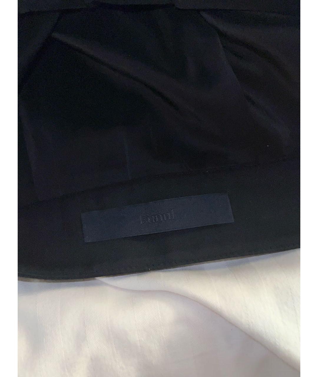 JUUN.J Черная шерстяная юбка мини, фото 3