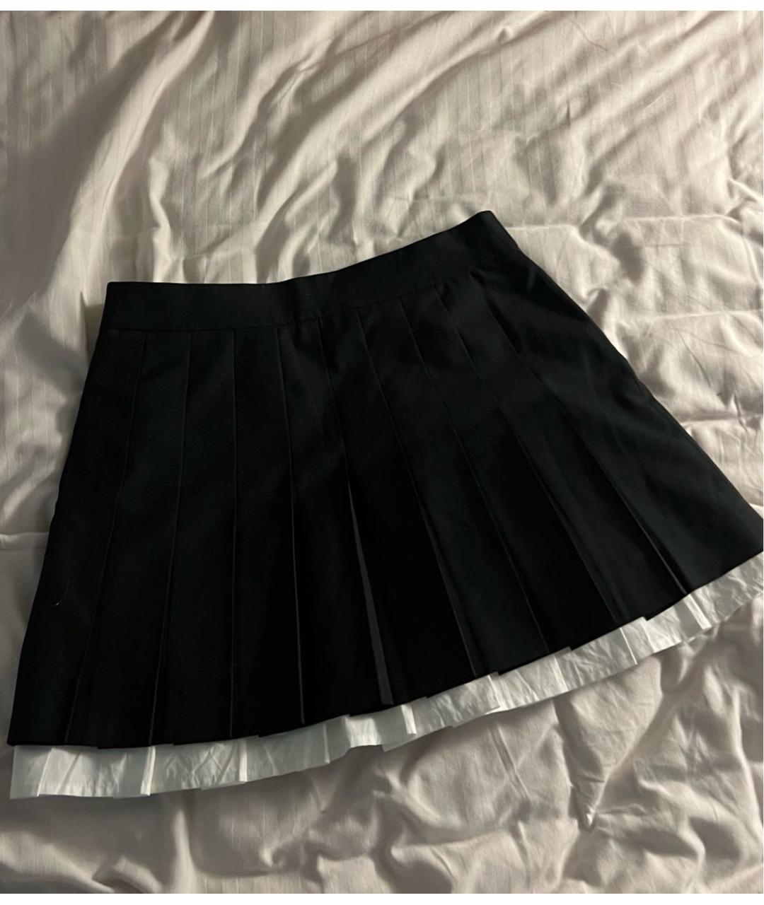 JUUN.J Черная шерстяная юбка мини, фото 2