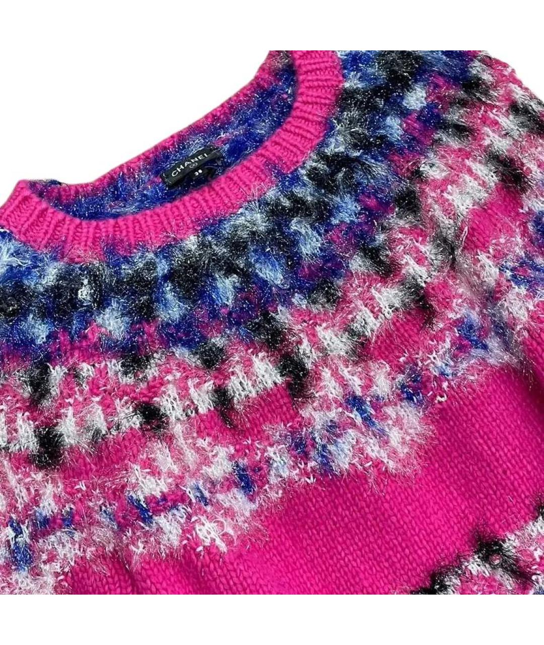 CHANEL Розовый кашемировый джемпер / свитер, фото 3