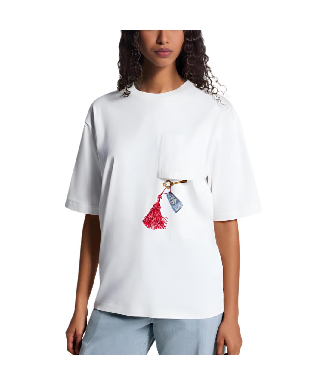 LOUIS VUITTON Белая футболка, фото 4