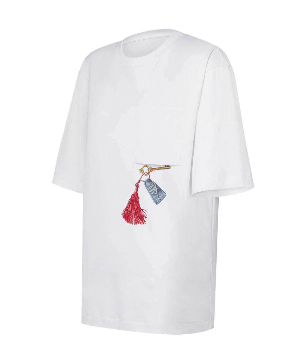 LOUIS VUITTON Белая футболка, фото 3